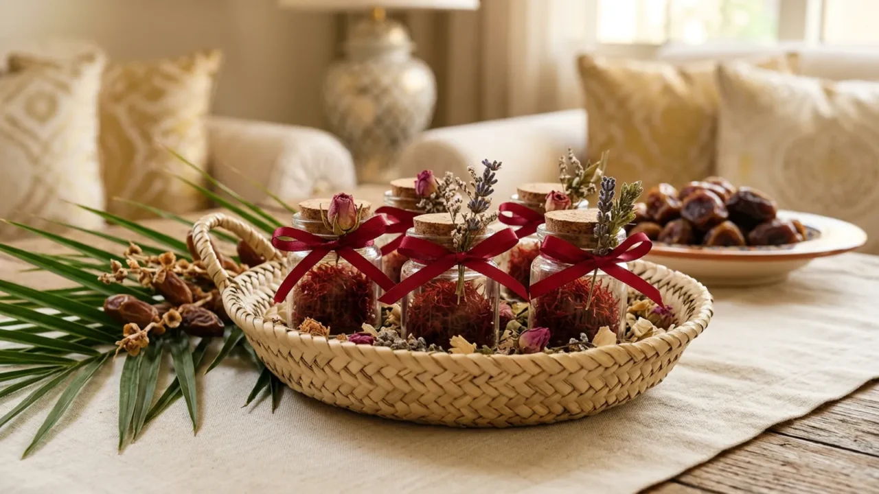 توزيعات زعفران أنيقة للمناسبات