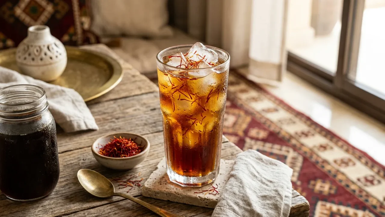 آيس كوفي وكولد برو بالزعفران