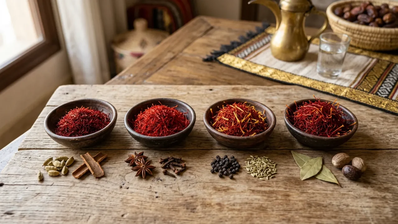 أنواع الزعفران من أصول مختلفة