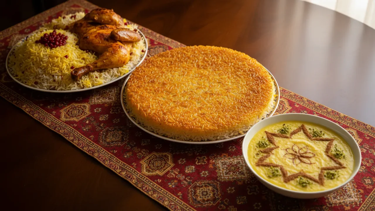 أطباق إيرانية بالزعفران