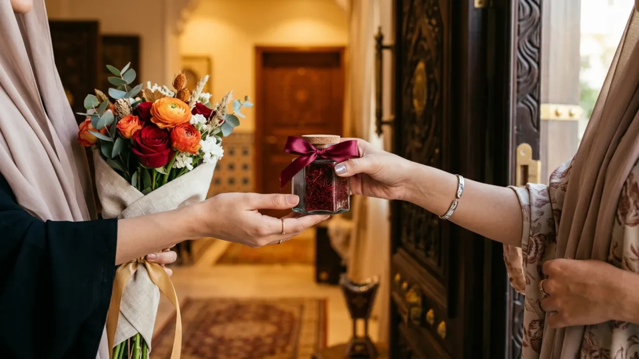 زعفران كهدية للمضيف