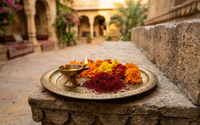 الزعفران في الطقوس الهندية والبوذية: سر اللون الزعفراني